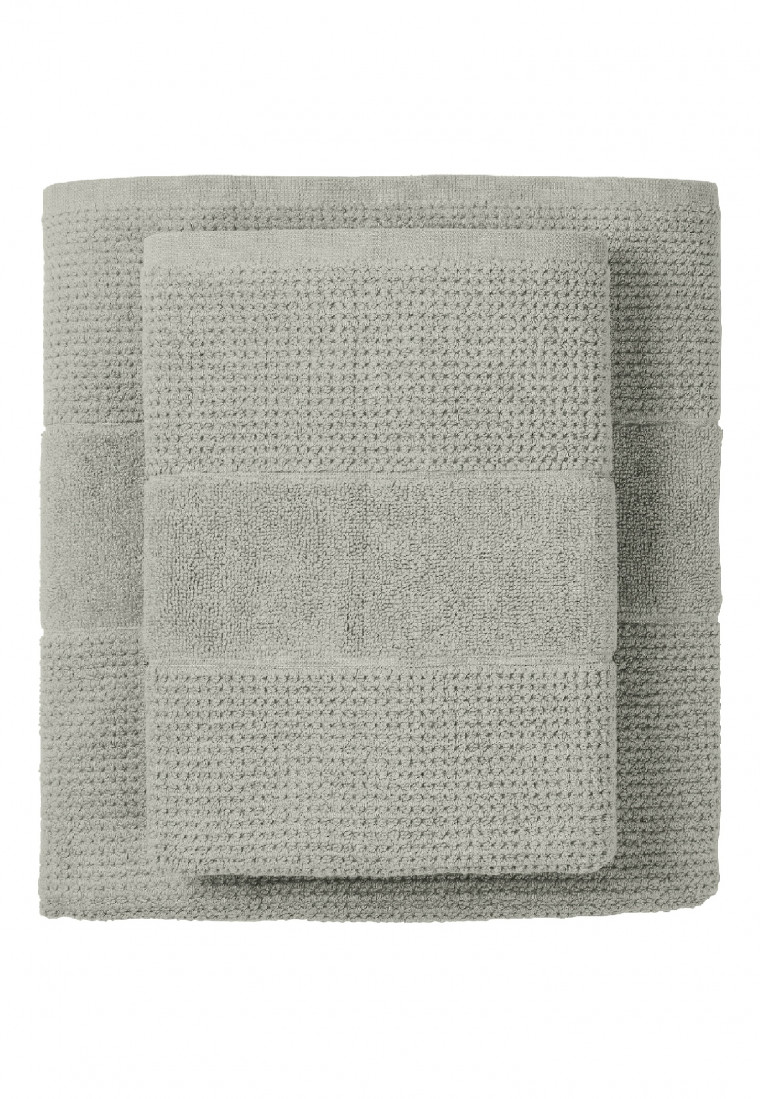 Duschtuch 2er-Pack 70x100 cm hellgrau - SCHIESSER Home