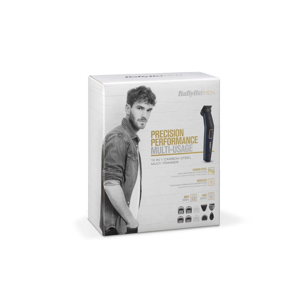 babyliss BaByliss - MT728E - Tondeuse multi-usages 10 en 1 Carbon Steel TONDEUSE MULTI USAGES