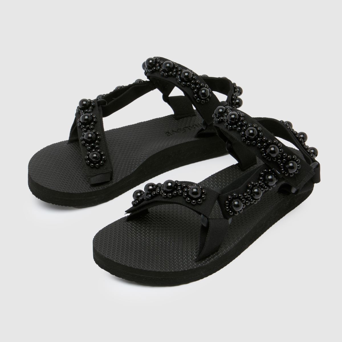ARIZONA LOVE – Svarta sandaler med pärlmönster