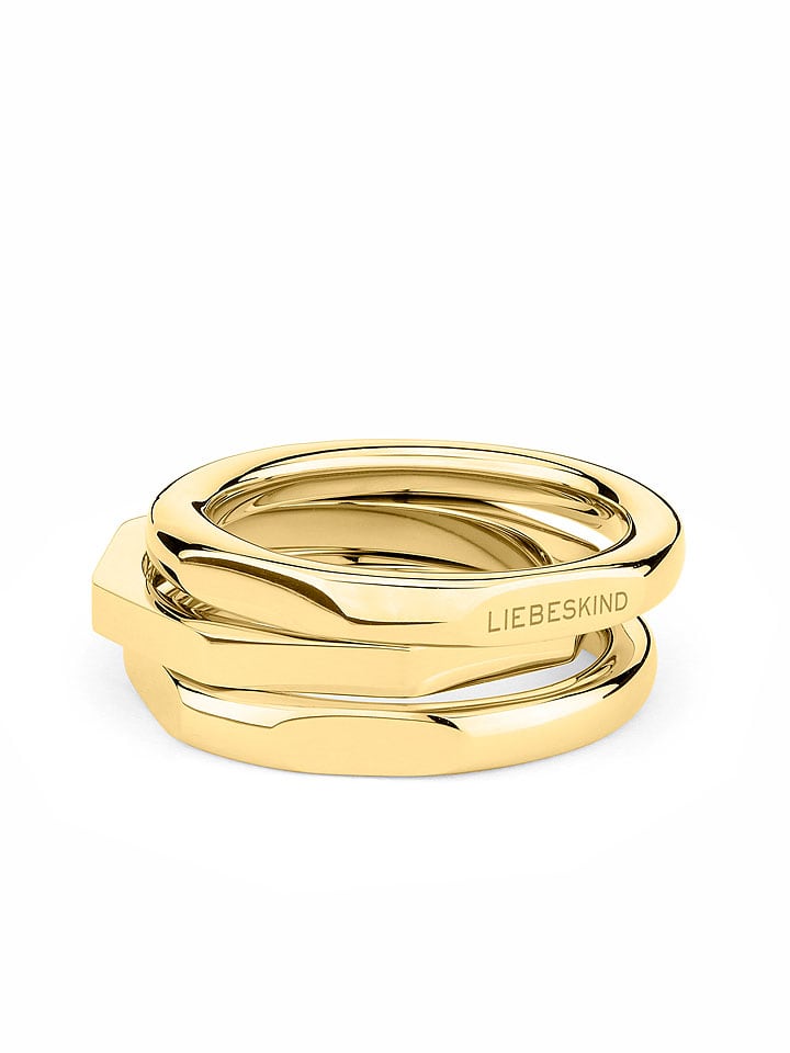 Liebeskind 3er-Set: Ringe in Gold günstig kaufen 54