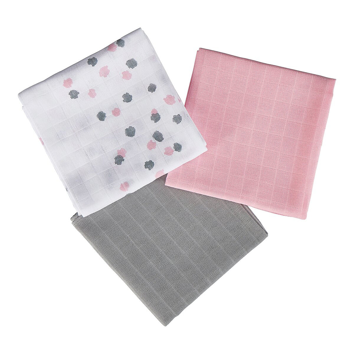 3er-Pack Mullwindeln 80x80 cm