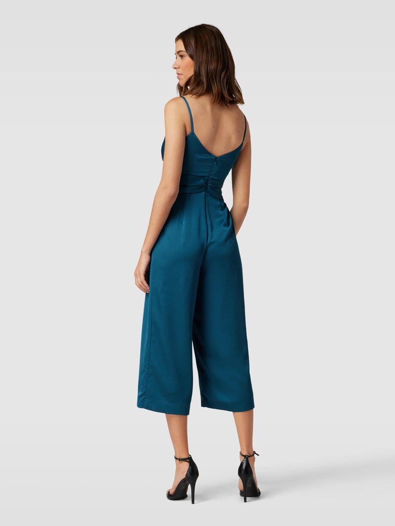 Jumpsuit mit Spaghettiträgern in petrol