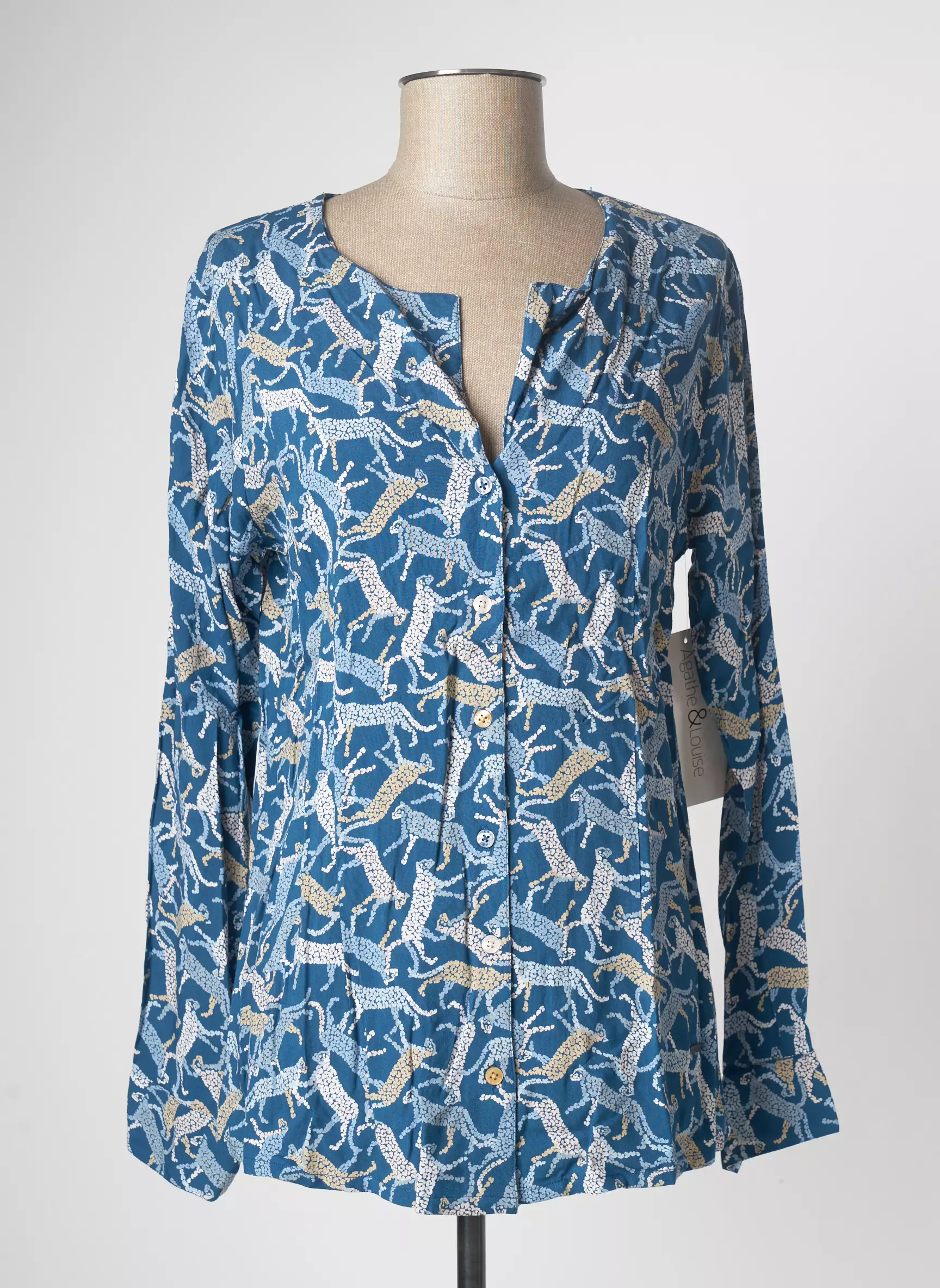 Agathe   Louise Chemisiers Femme couleur bleu