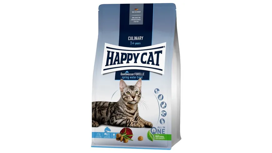 Happy Cat Katzentrockenfutter Culinary Adult Quellwasser Forelle 1,3kg 1.3 kg