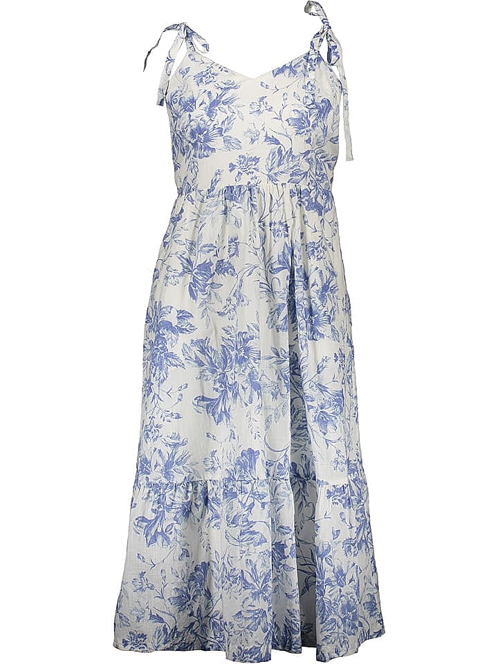 GAP Kleid in Weiß/ Hellblau günstig kaufen 40