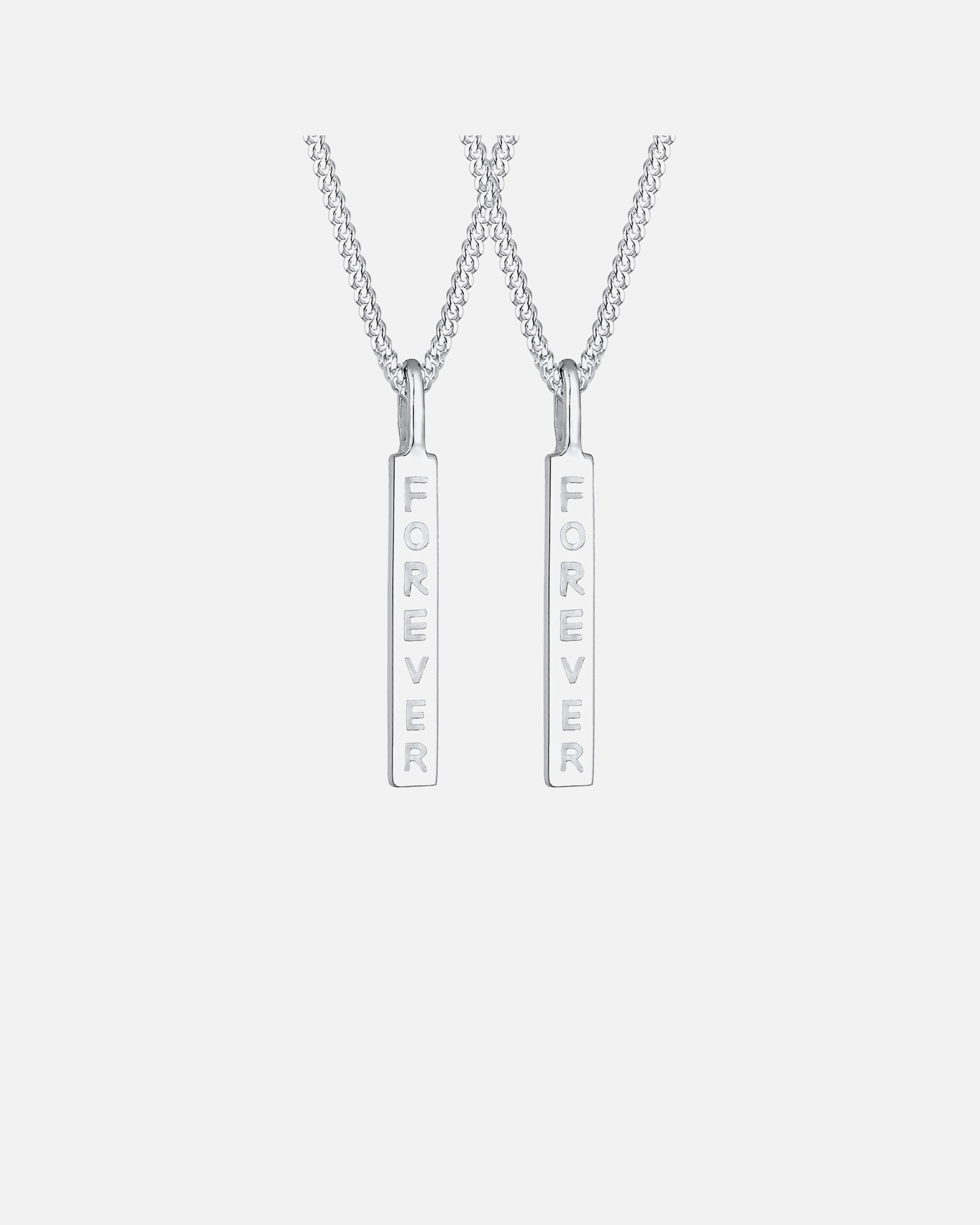Elli Femme Pendentif Gravure Forever Amis Partenaire Ensemble - (925/1000) Argento