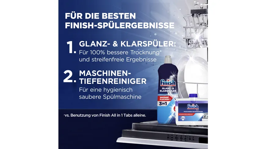 Finish Glanz- und Klarspüler XL-Pack Regular 800 ml