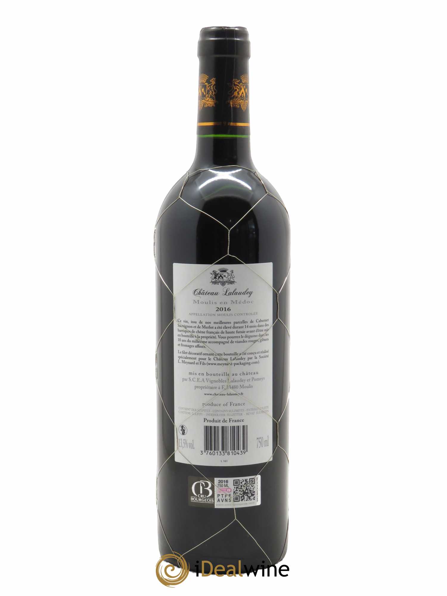 Château Lalaudey  2016 - Lot de 1 Bouteille