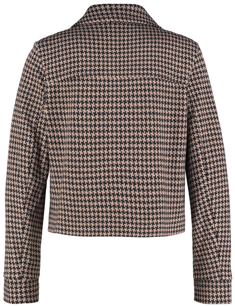 Kurze Blazerjacke mit Reverskragen