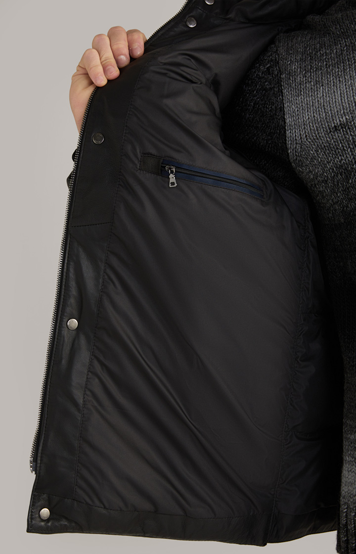 Lederjacke Loma in Schwarz