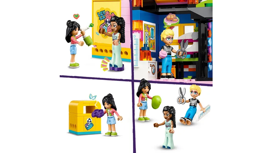 LEGO Friends 42614 Vintage-Modegeschäft, Spielzeug-Laden für Kinder