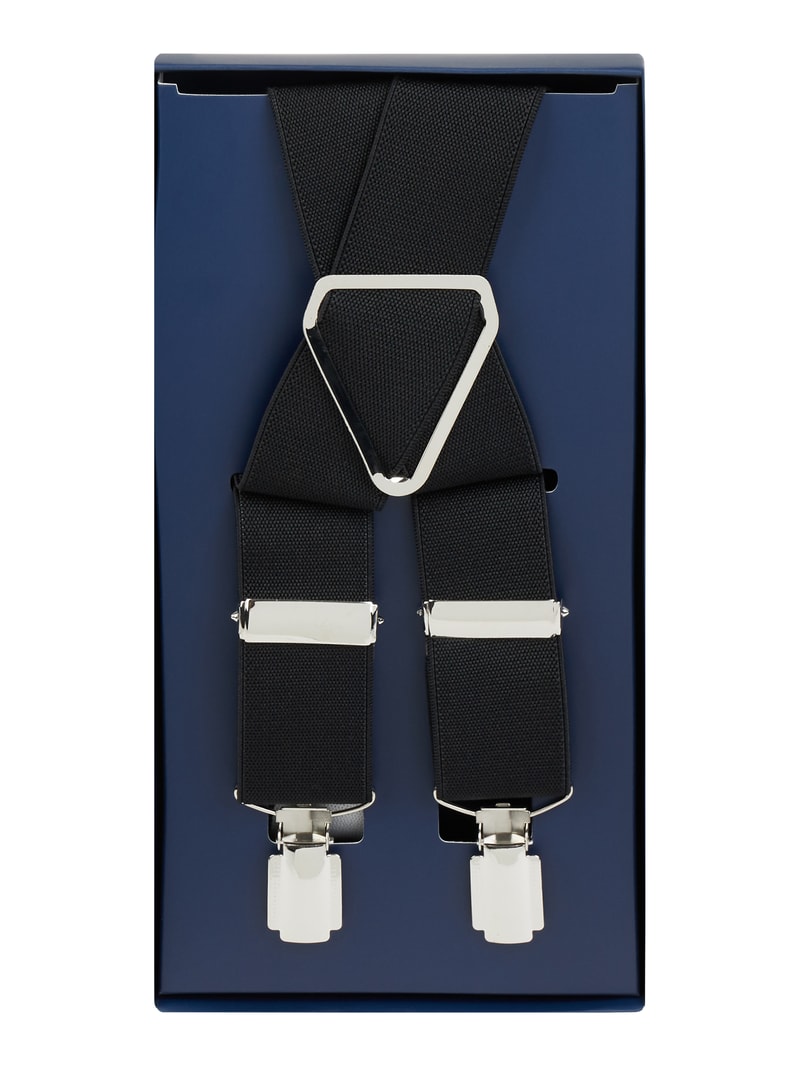 Hosenträger in X-Form in schwarz