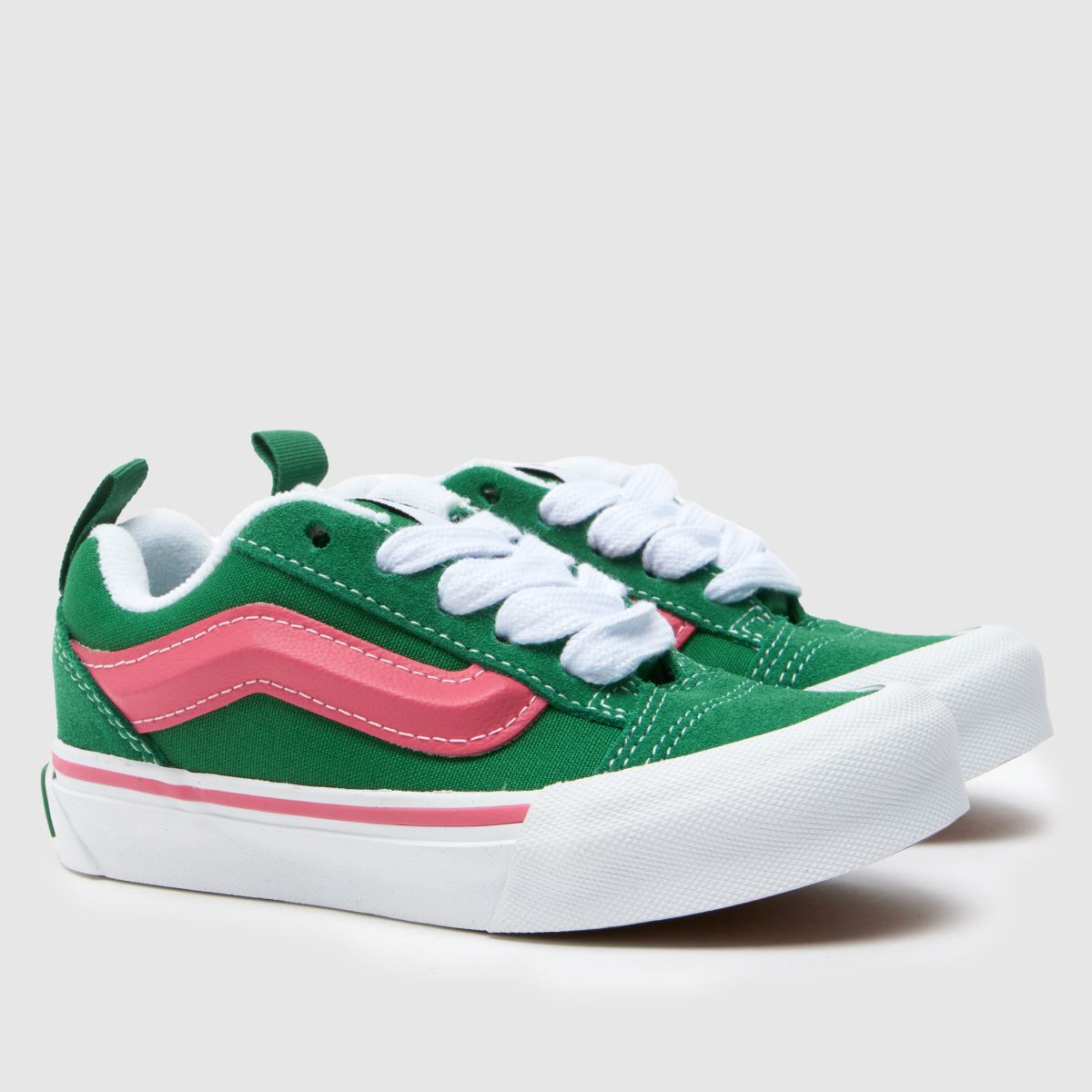 Vans mörkgröna knu skool Girls Junior trainers
