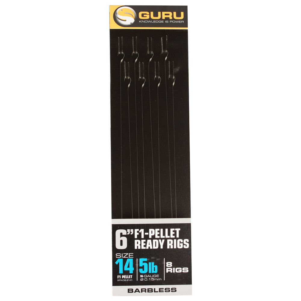 Förbundna Guru F1 pelletstångsriggar, 15 cm (x8)
