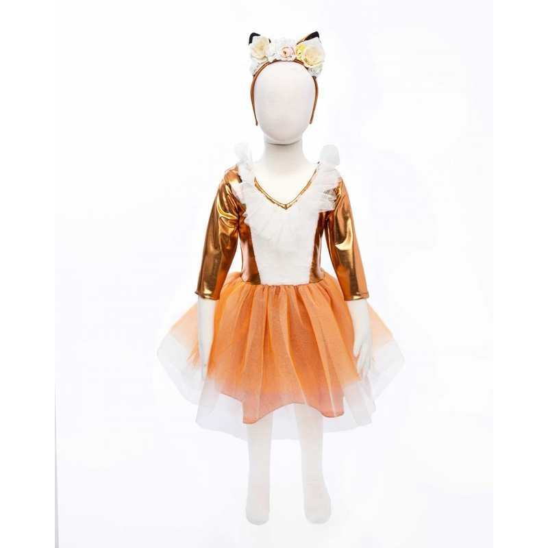 Déguisement robe renard avec coiffe 5-6 ans