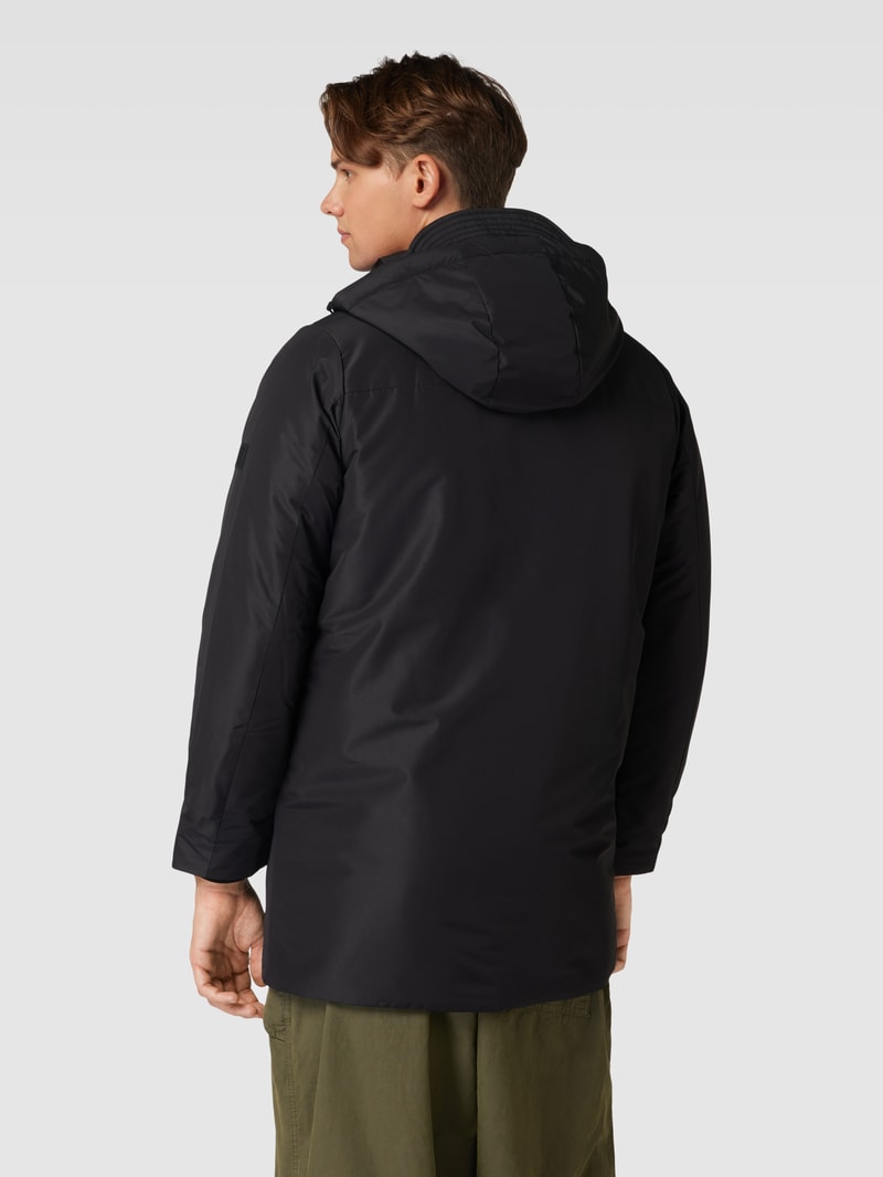 Parka mit Brusttasche Modell 'CARL' in schwarz