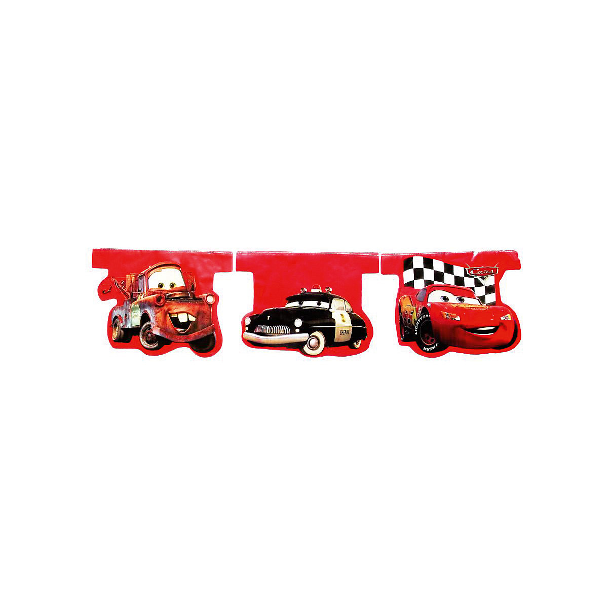 Girlande Wimpelkette   Cars Red, 2,8 m