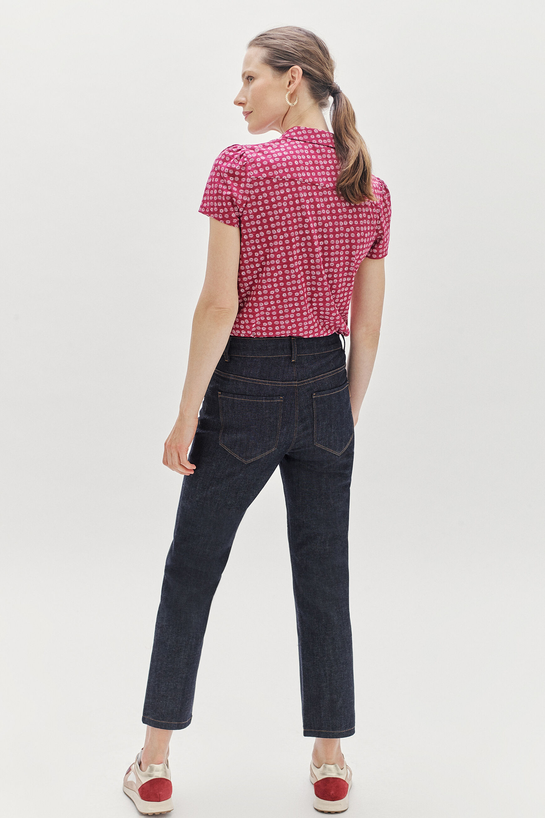 t-shirt loris halo rose cerise femme