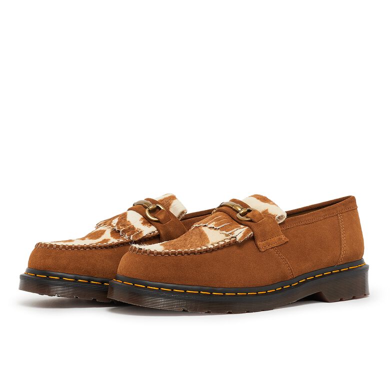 Dr. Martens Adrian Snaffle Loafer pecan brown repello calf suede