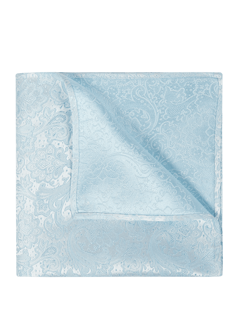 Einstecktuch aus Seide in bleu