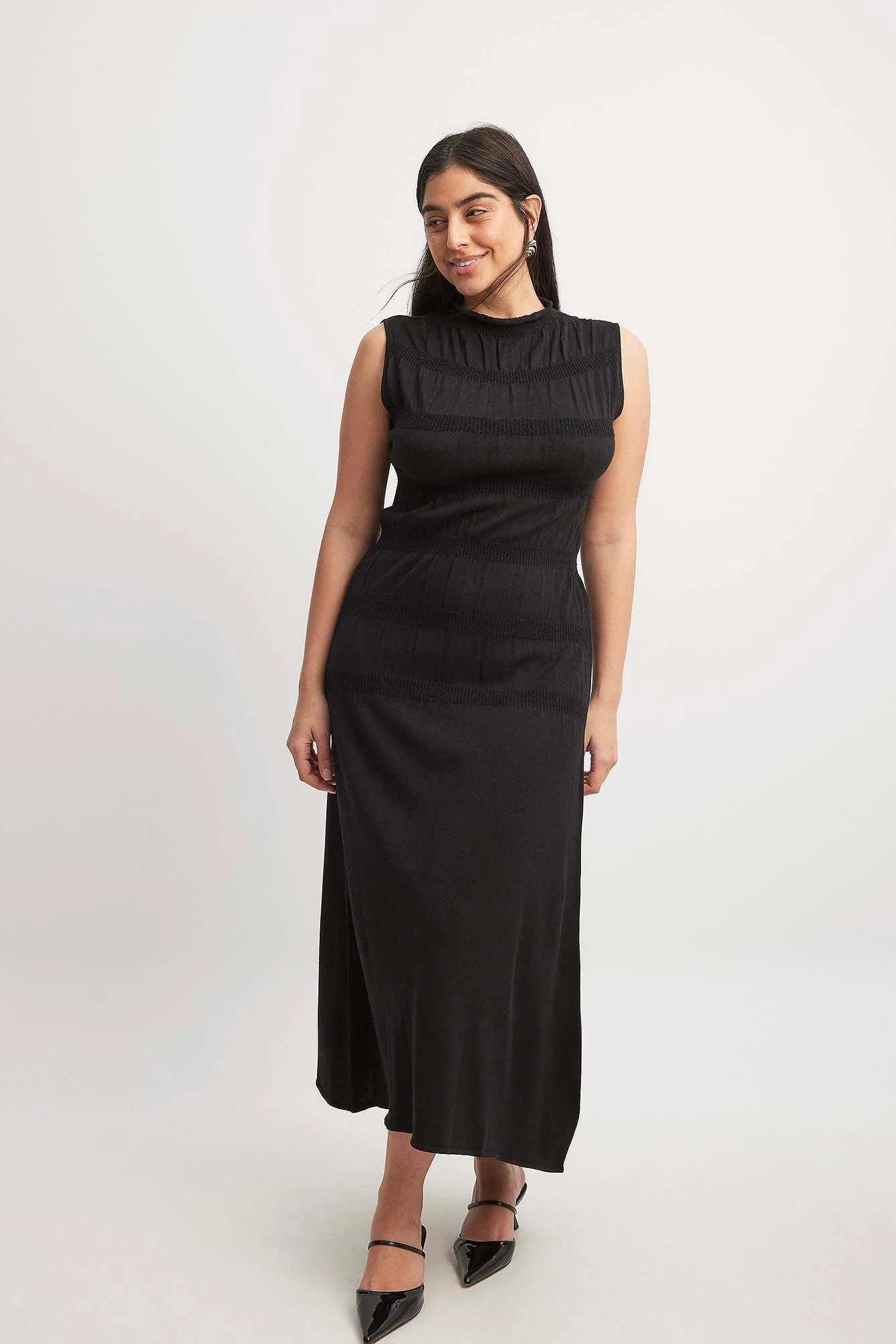 Gestricktes Midi-Kleid