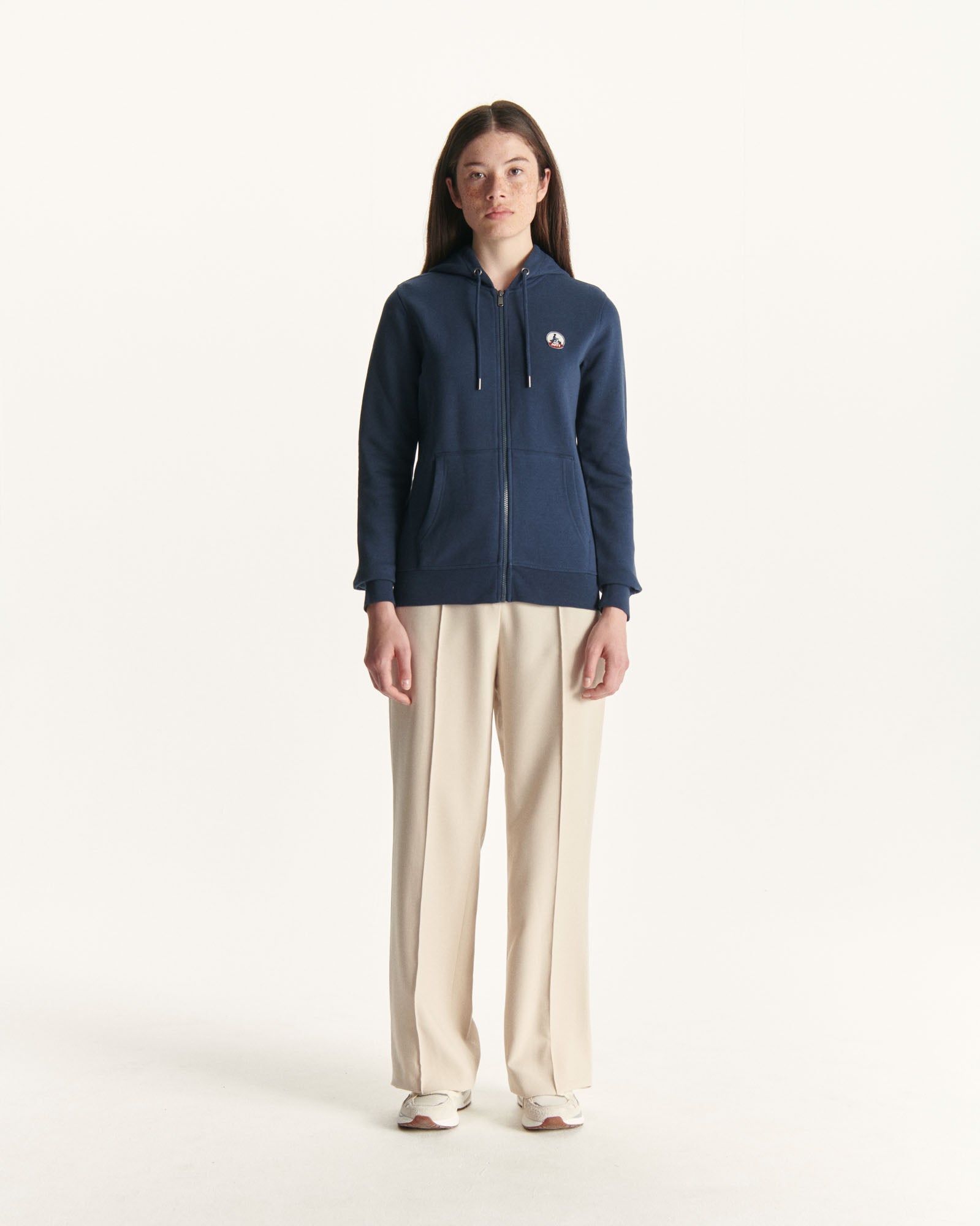 Sweat à capuche femme en coton biologique Marine Oaxaca