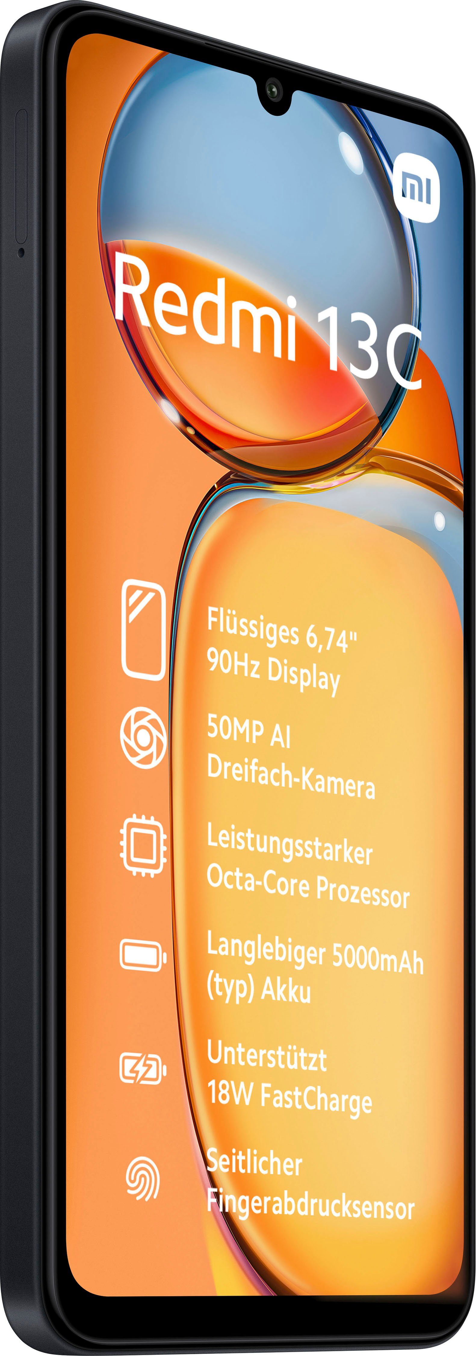 Xiaomi Redmi 13C 8GB+256GB Smartphone (17,1 cm/6,74 Zoll, 256 GB Speicherplatz, 50 MP Kamera)