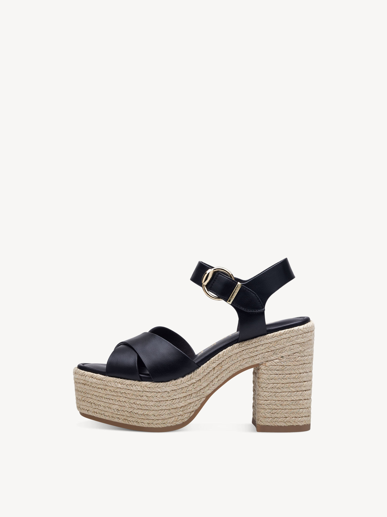 Sandale à talon - noir