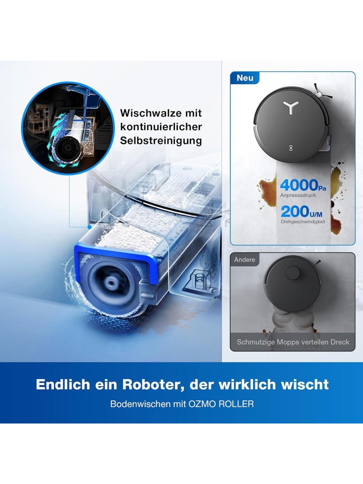 Ecovacs DEEBOT X8 OMNI BLACK EU Saugroboter in Schwarz günstig kaufen onesize