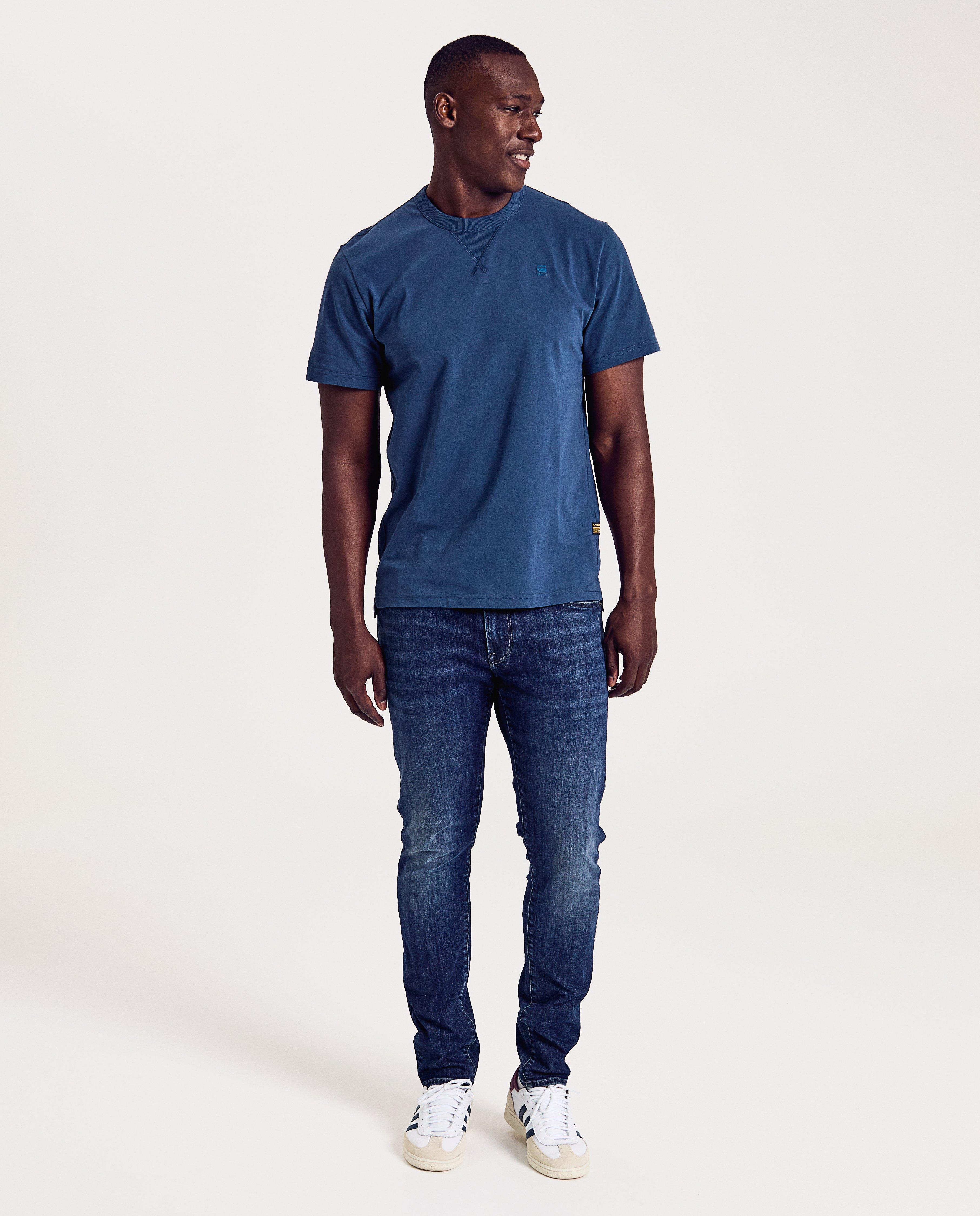 Blugi G-star albastru închis, croială slim fit albastru închis