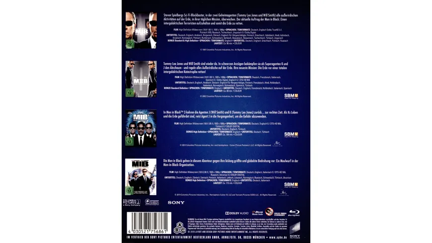 Men in Black - Box 1-4  [4 BRs]