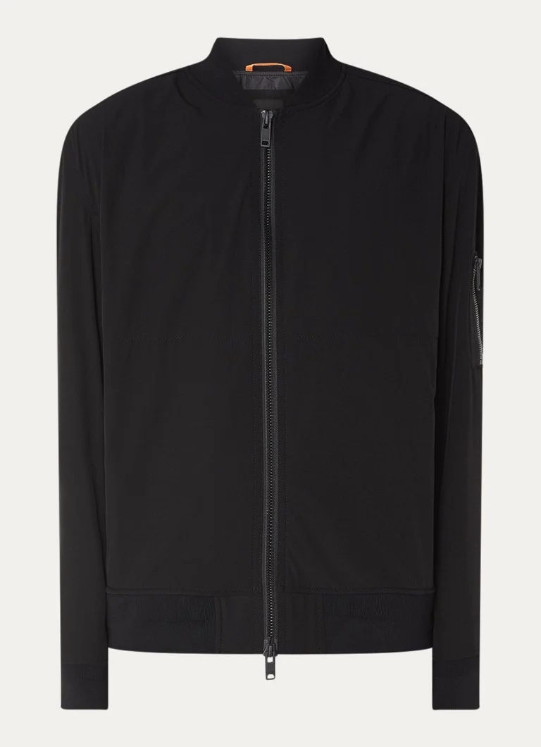 Bomber jakna HUGO BOSS Obear z žepi na zadrgo in logotipom