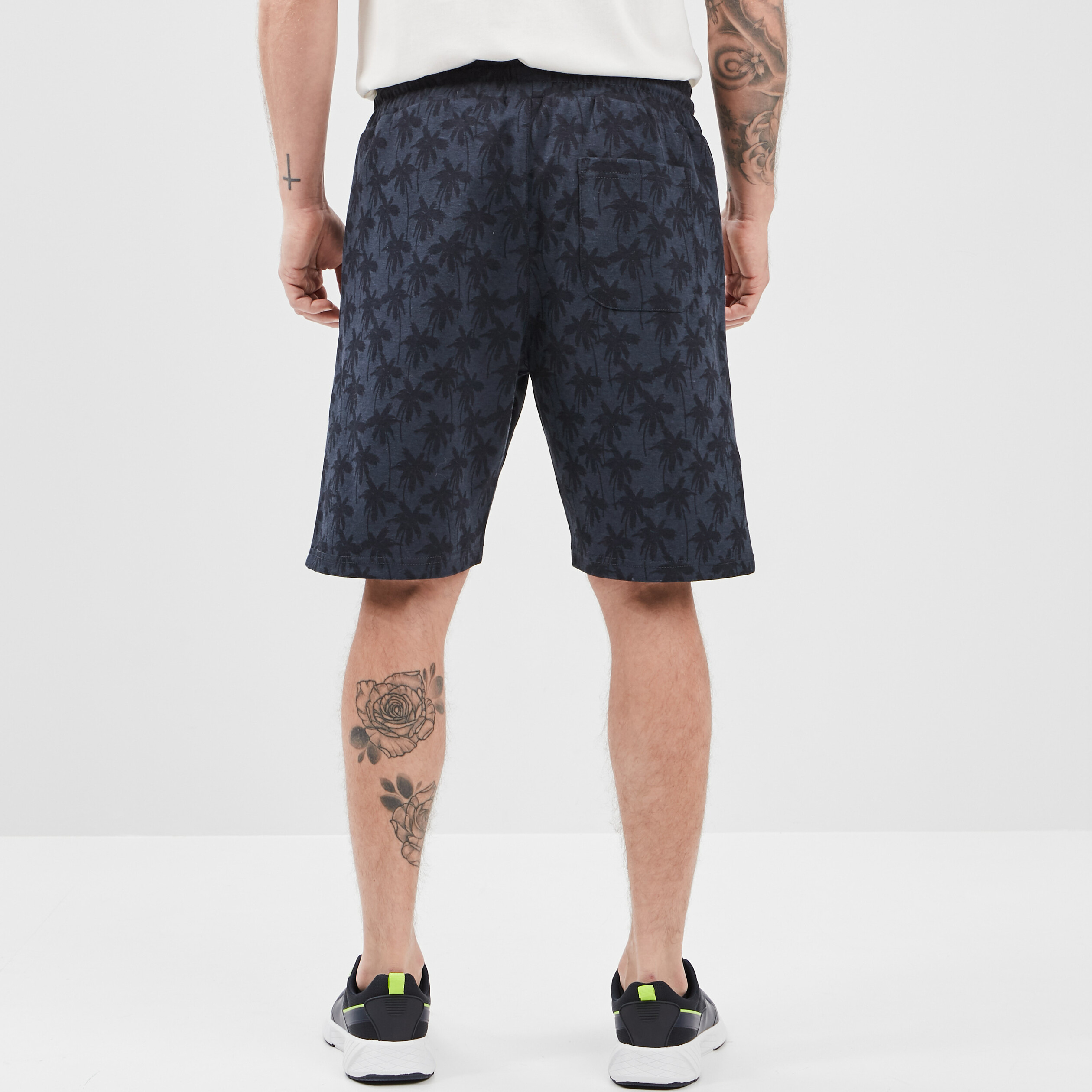 Short jogging droit à coulisse bleu homme | La Halle