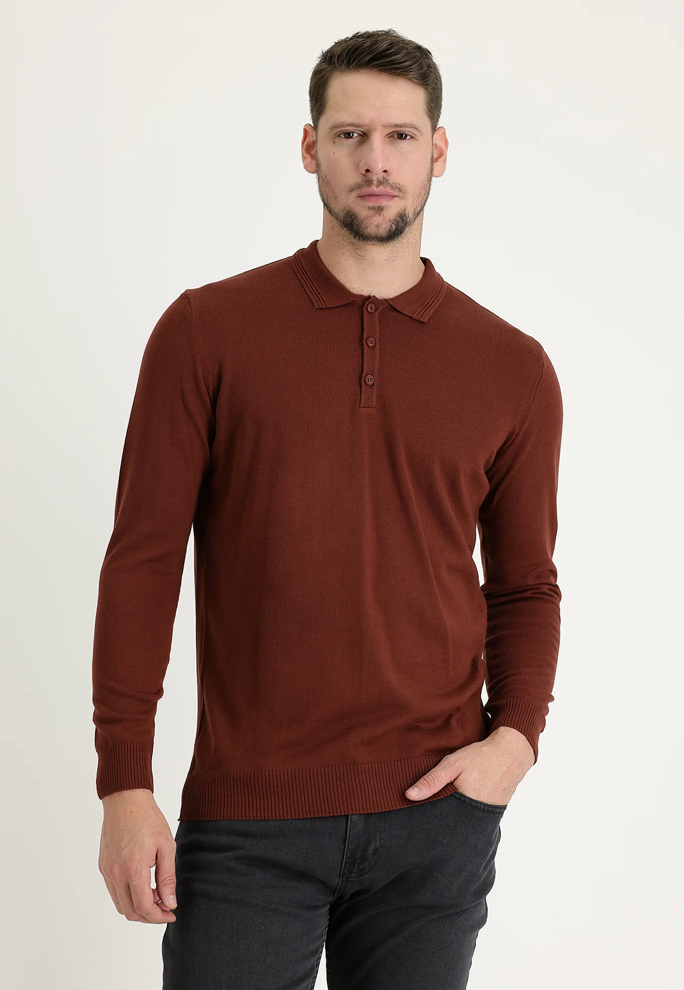 Suéter Kigili POLOKRAGEN REGULAR FIT