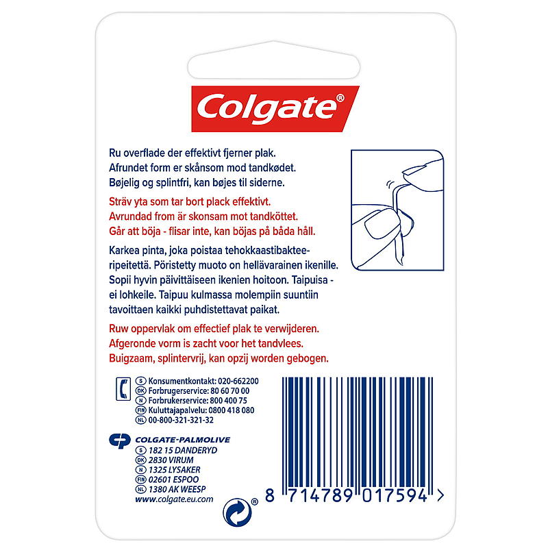 Colgate Tannstikker Colgate 100 stk, plast