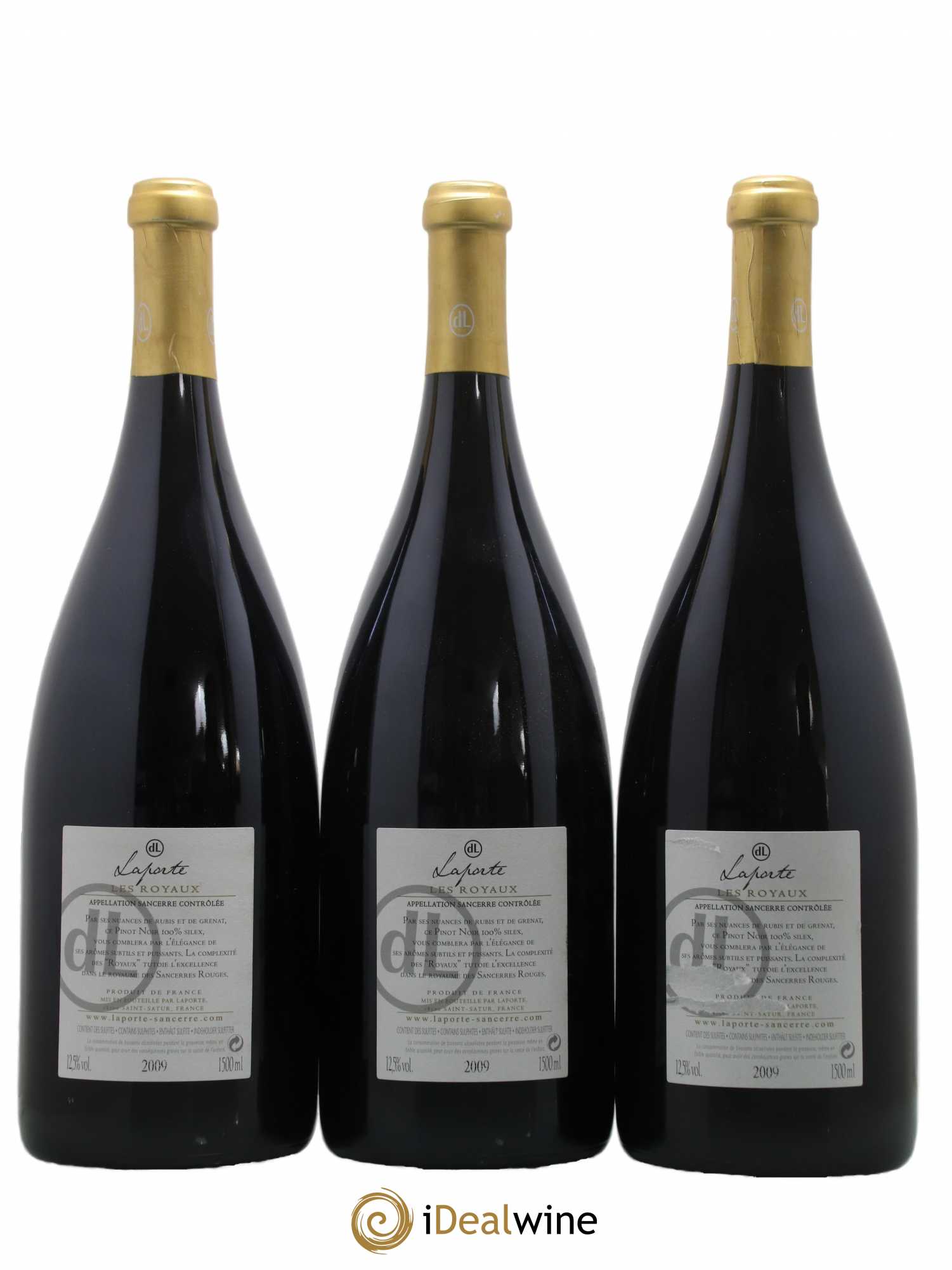 Sancerre Les Royaux Domaine Laporte 2009 - Lot de 3 Magnums