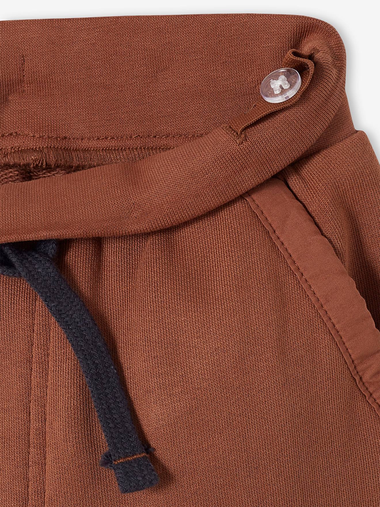 Pantalon jogger en molleton bi-matière garçon gris