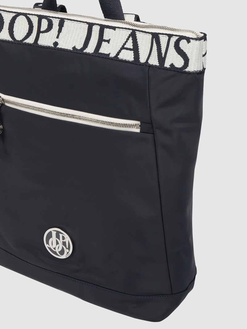 Rucksack mit Logo Modell 'Elva' in marineblau