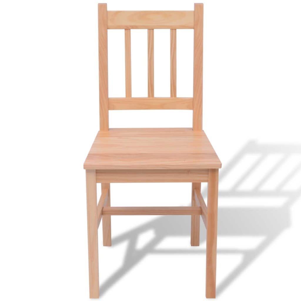 vidaXL Essgruppe Dreiteiliges Esstisch-Set Pinienholz, (3-tlg)