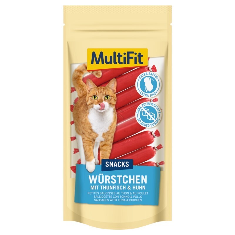 MultiFit Snacks MultiFit Snackwürste 3x12x9g Thunfisch