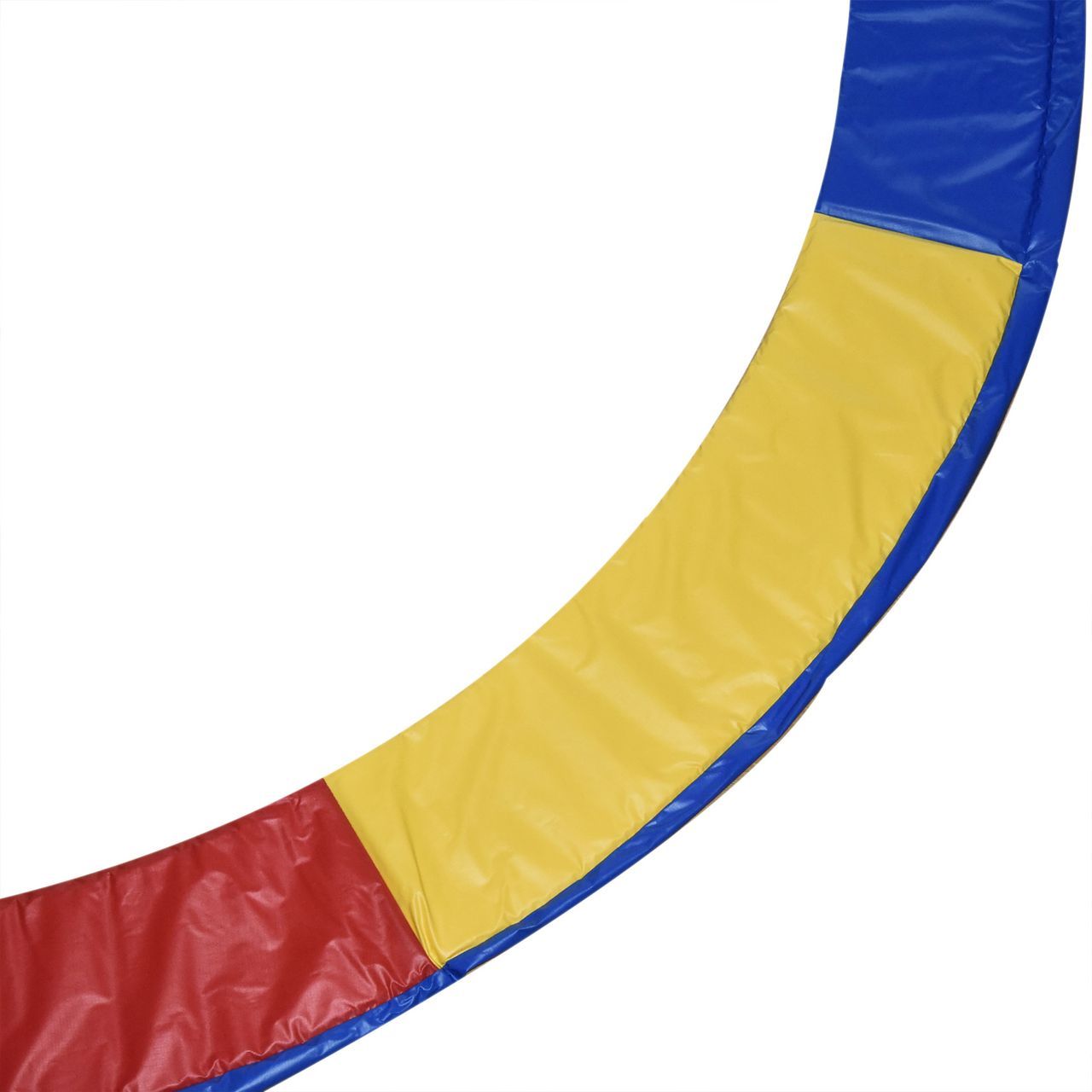 HOMCOM Trampolin Randabdeckung Sicherheitsnetz Wetterplane Leiter 8ft 10ft 12ft 15ft (Randabdeckung: Ø 244cm-Bunt)