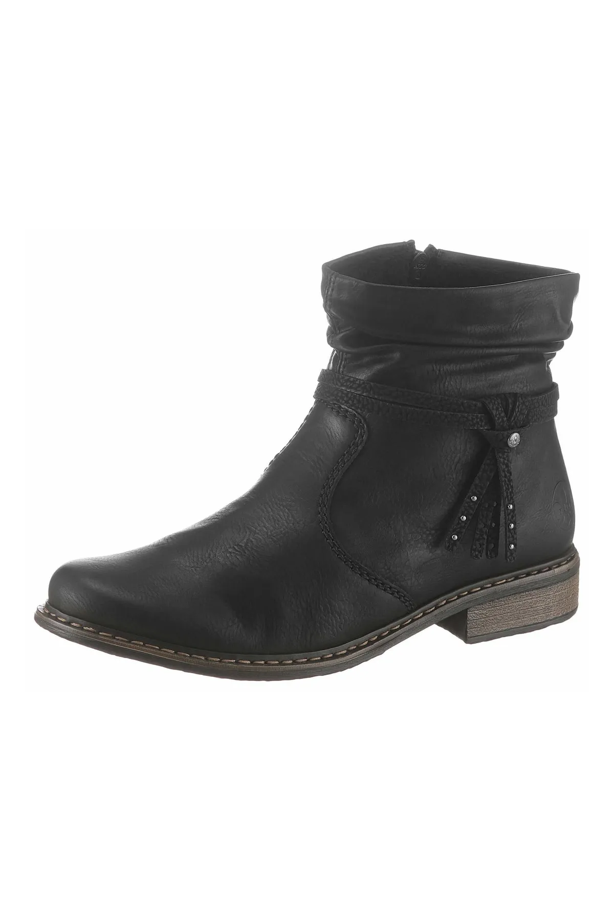 Rieker  Stiefelette - Schwarz - Flacher Absatz