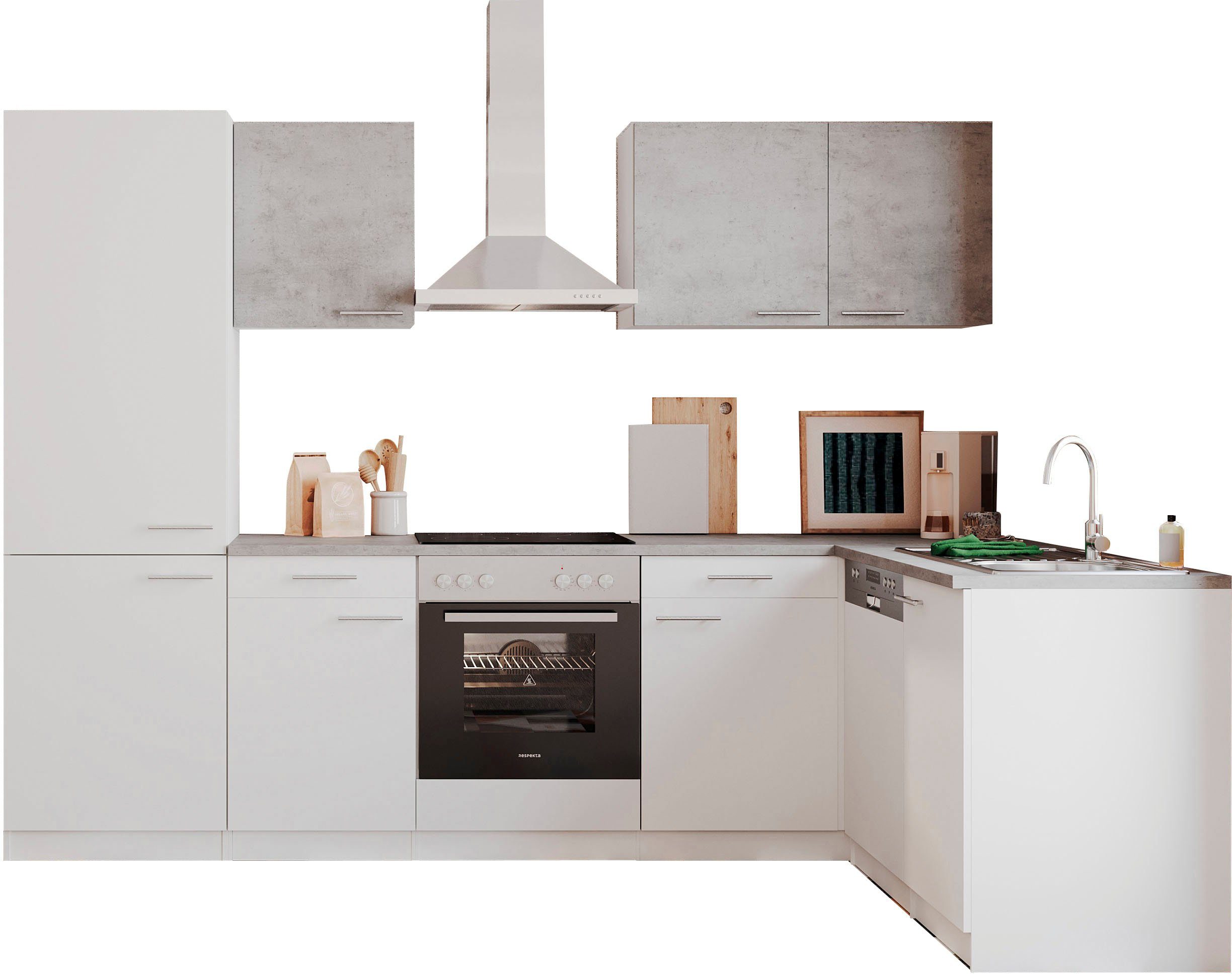 RESPEKTA Küchenzeile Malia, Breite 280 cm, mit Soft-Close, in exklusiver Konfiguration für OTTO