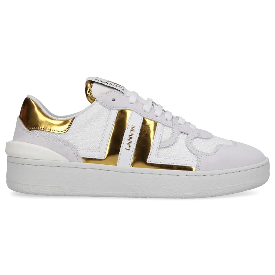 Lanvin - Sneaker low MESH CLAY Veloursleder - weiß