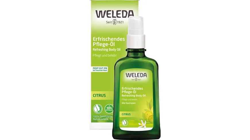 WELEDA CITRUS Erfrischendes Pflege-Öl 100 ml