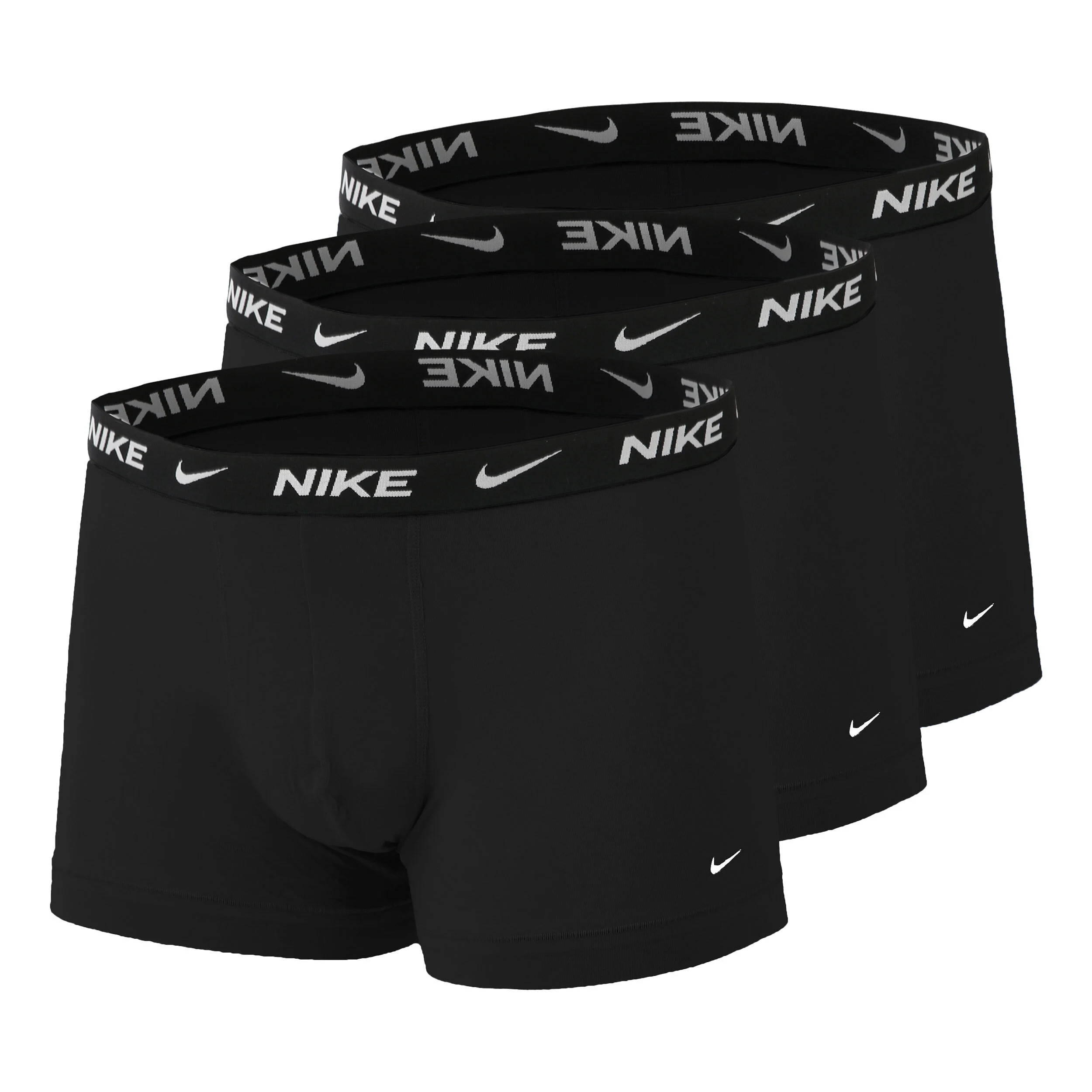 Everyday Cotton Strech Trunk Boxer Short 3er Pack Herren - Schwarz, Weiß