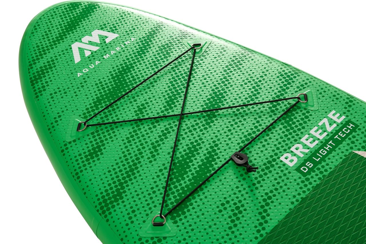 PureHaven Aqua Marina All-Around SUP Board 300x76cm mit Reißverschlussrucksack Double Action-Pumpe LIQUID AIR Paddel Einschub-Mittelfinne Sicherheitsleine Grün