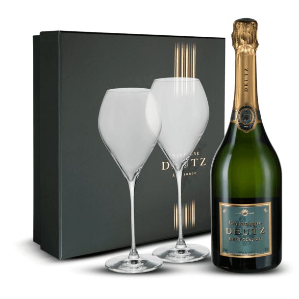 Coffret Champagne Deutz Brut Classic + 2 flûtes