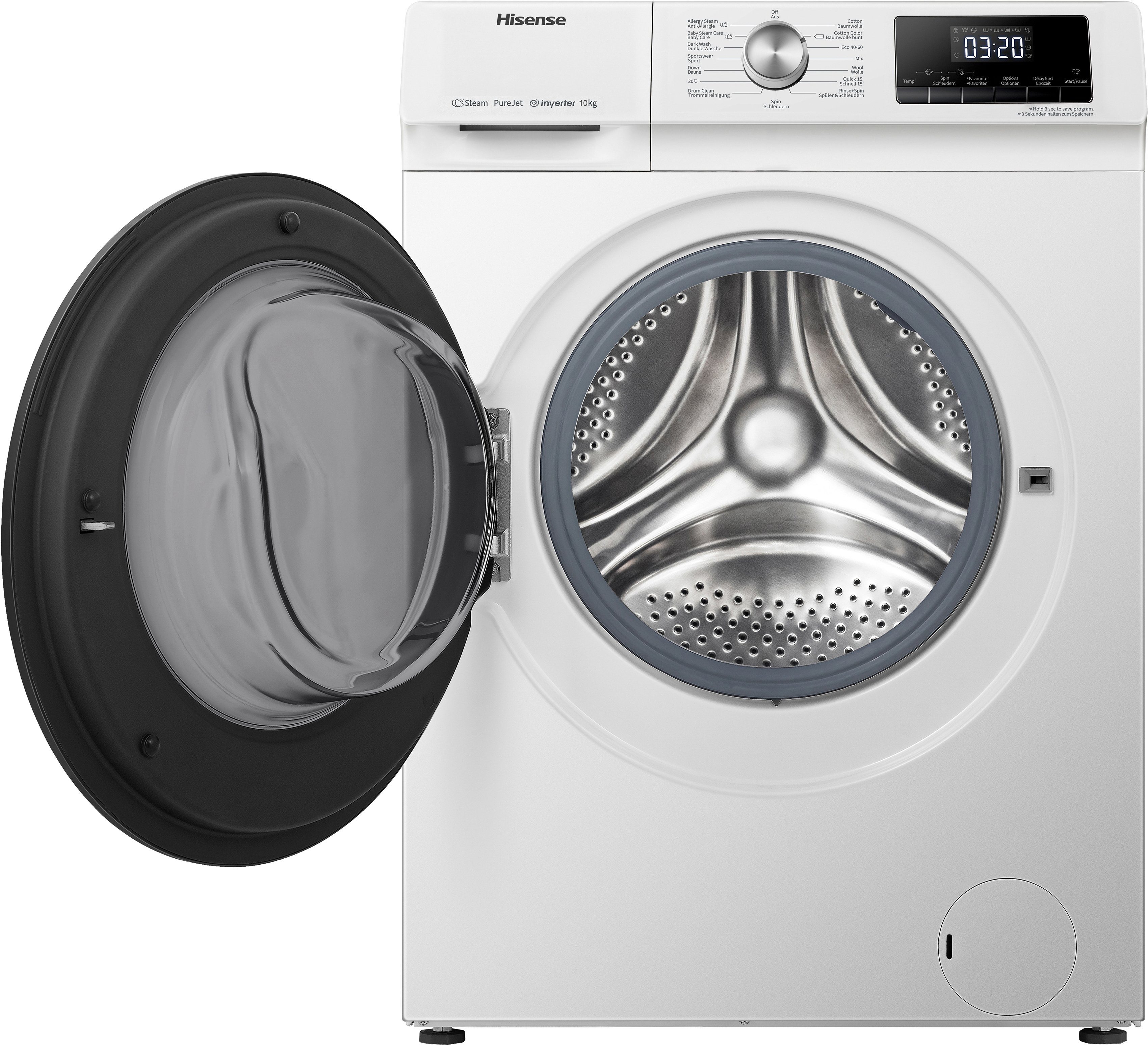Hisense Waschmaschine WFQA1014EVJM WFQA1014EVJM, 10 kg, 1400 U/min