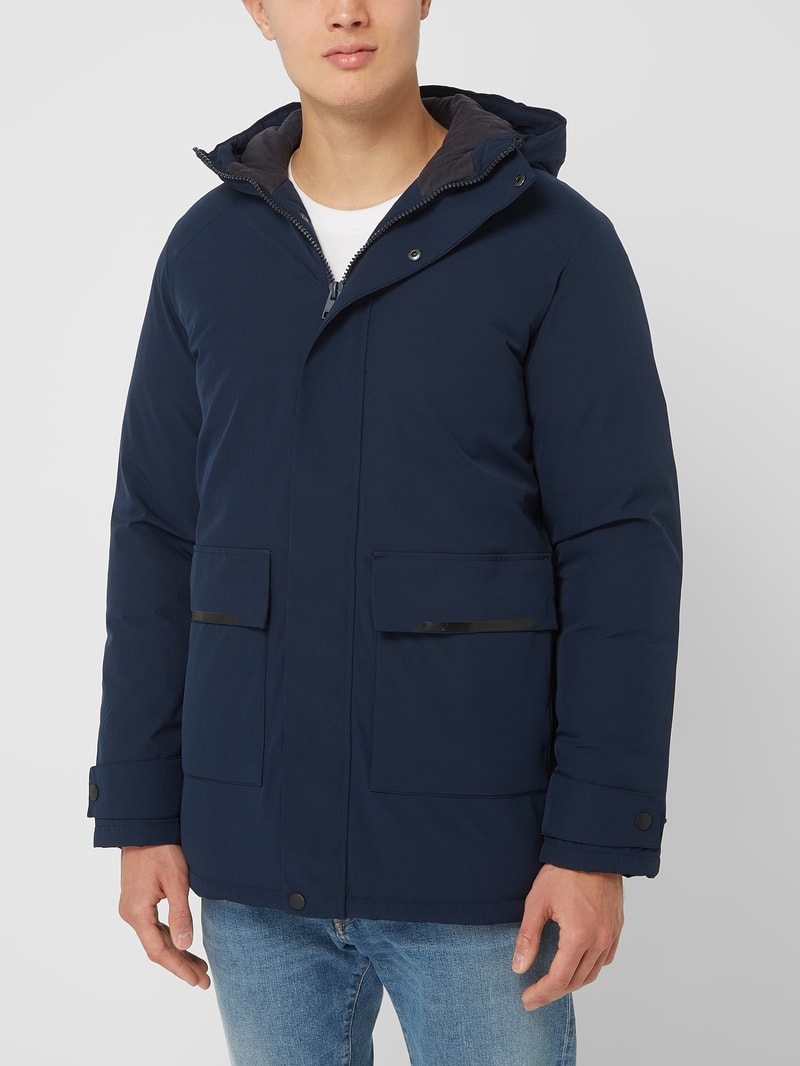 Parka mit Wattierung Modell 'Etiko' in marineblau